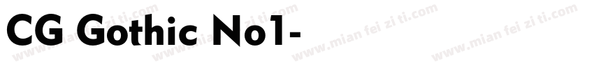 CG Gothic No1字体转换